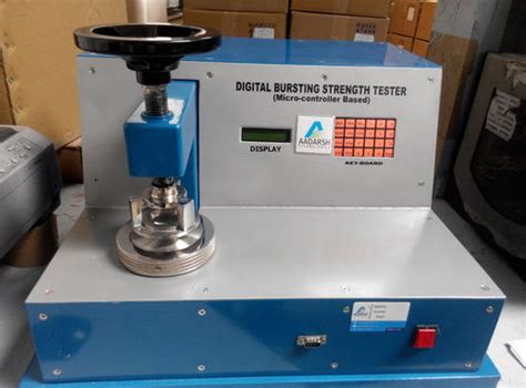 aluminium foil for calibration of bursting strength tester|bursting strength tester manual.